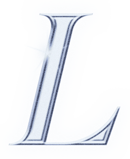 Dreamy Chrome Letter L Type Sticker